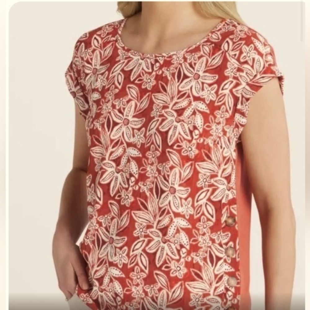 NEW…Fortune + Ivy Angelina Button Detail Top